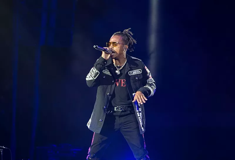 Image: Ozuna performs to a sold-out crowd at Miami's American Airlines Arena on September 9, 2018.