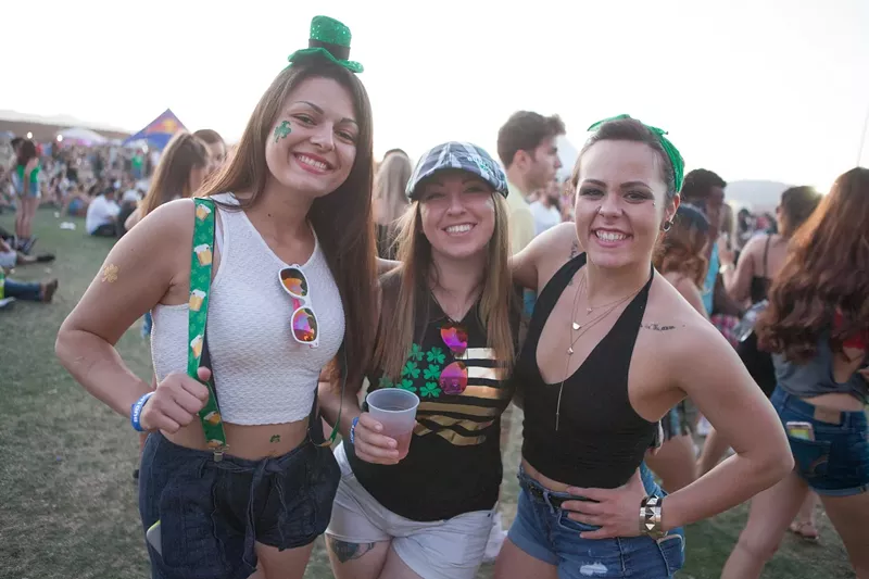 Image: Attendees of last year's Pot of Gold music festival at Rawhide.
