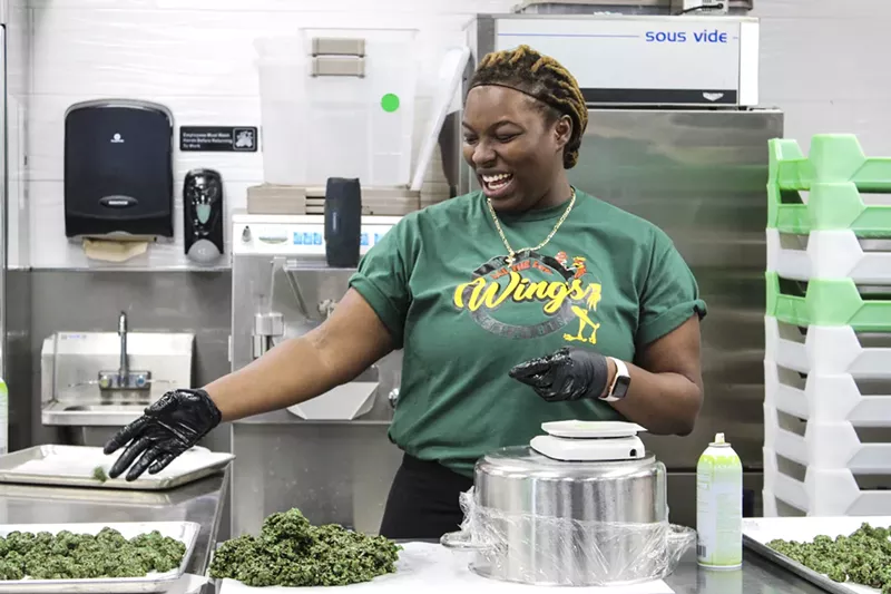 Image: ATL Wings employees said the special event at Mint in Tempe was less like going to work and more like a fun party in the kitchen.