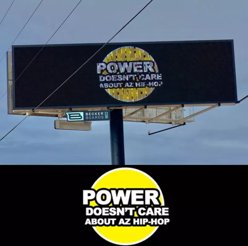 Image: This picture of the billboard can be found on Respect the Underground's Instagram page.