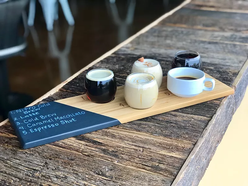 Image: Try the JOJO coffee flight for the long day ahead.