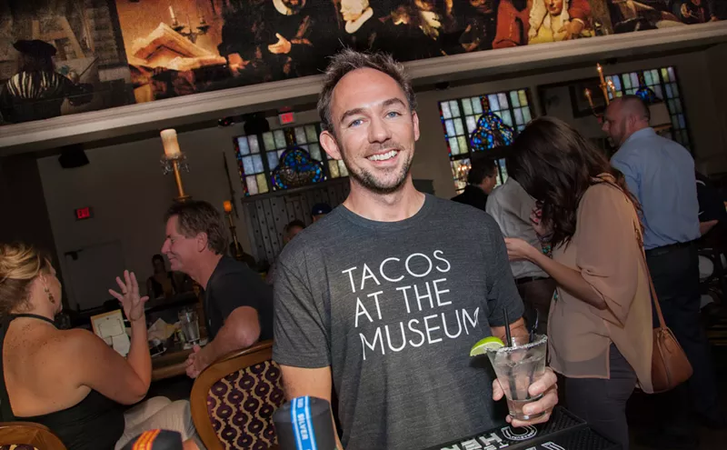 Image: Talking tacos with Festival Host David Tyda