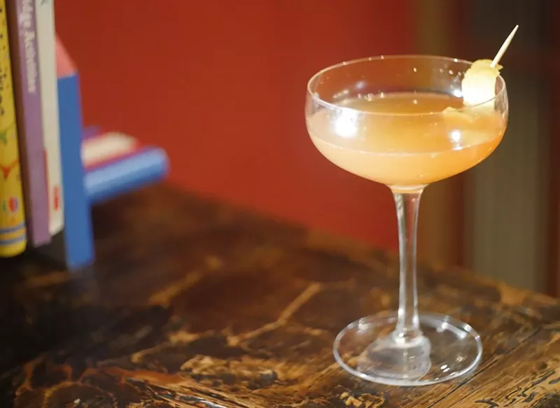 Image: A "Poor Man's Champagne Cocktail," one of the first drinks submitted for Quarantending.