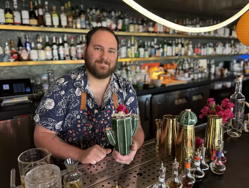 Image: Quartz bar director Maxwell Berlin and his team have created a new menu of cocktails inside their lounge and hidden sibling spot, The Cave.