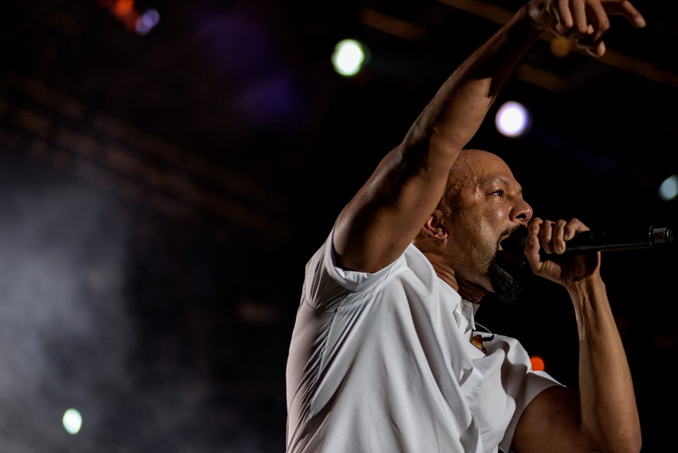Common performs at the 2017 Jazz in the Gardens Music Festival at the Hard Rock Stadium in Miami.