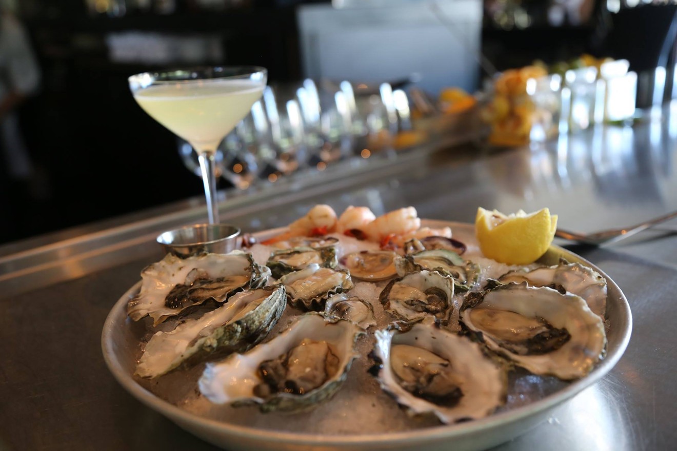 The menu at The Gladly raw bar is always changing.