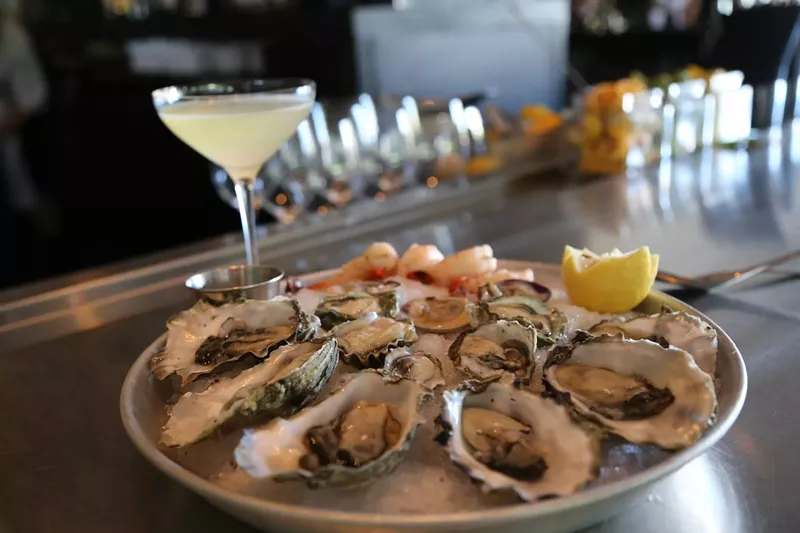 Image: The menu at The Gladly raw bar is always changing.