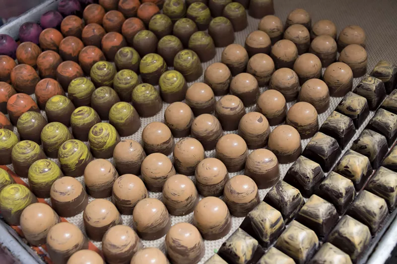 Image: Belgian truffles at Rayner's.