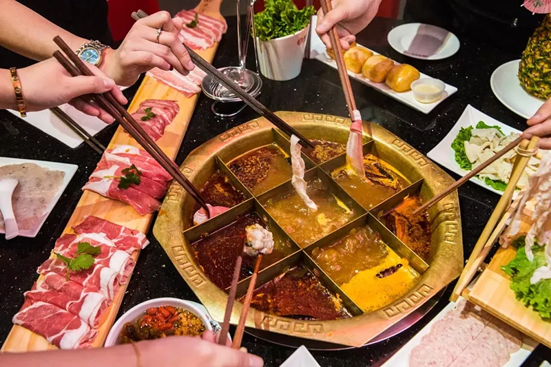 Image: Yu Tian Xia Hot Pot: Bring a group for a communal dinner of Chinese hot pot.
