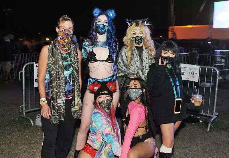 Image: EDM fans at a Relentless Beats pod concert last November.