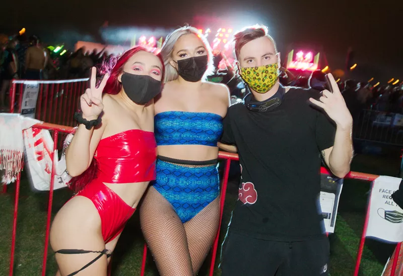 Image: EDM fans at a Relentless Beats pod concert last November.