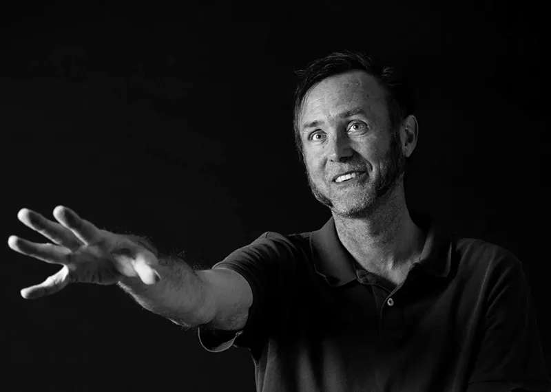 Image: The late light artist and musician Devin Fleenor.