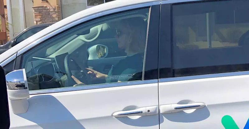 Image: Waymo backup drivers, like the one in this recent photo, often can be seen with their hands on the steering wheel. A new study shows that autonomous technology is not yet ready to handle driving on its own, and that attentive drivers are still necessary.