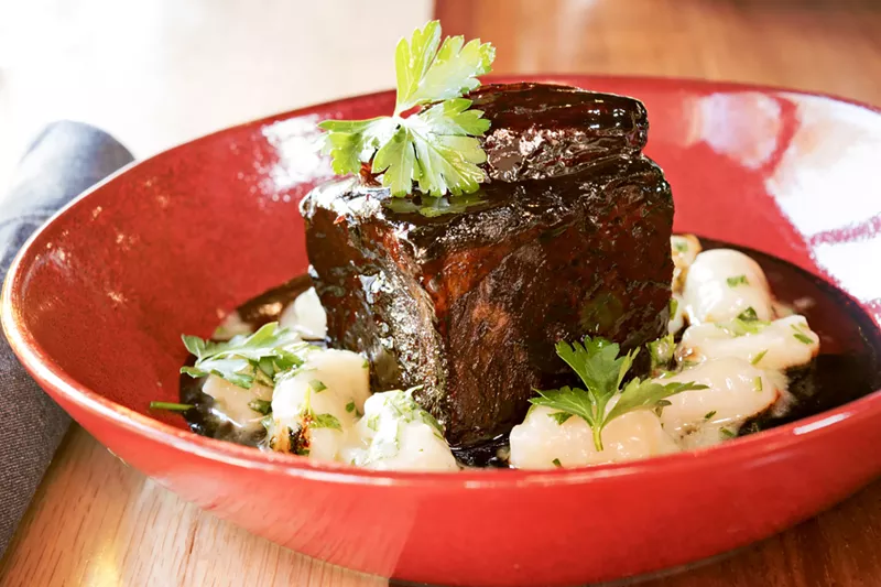 Image: Alex Stratta's braised short rib.