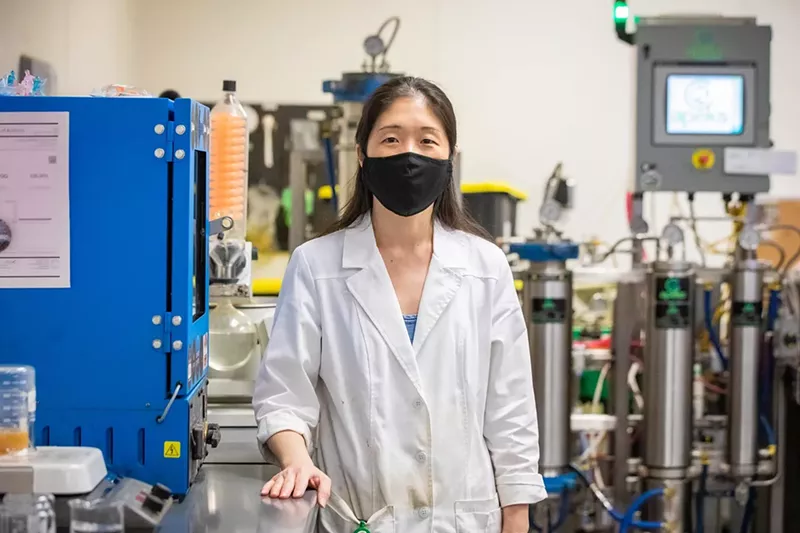 Image: Katarina Park, laboratory manager at Giving Tree, has a brand of products named after her: Katatonic.