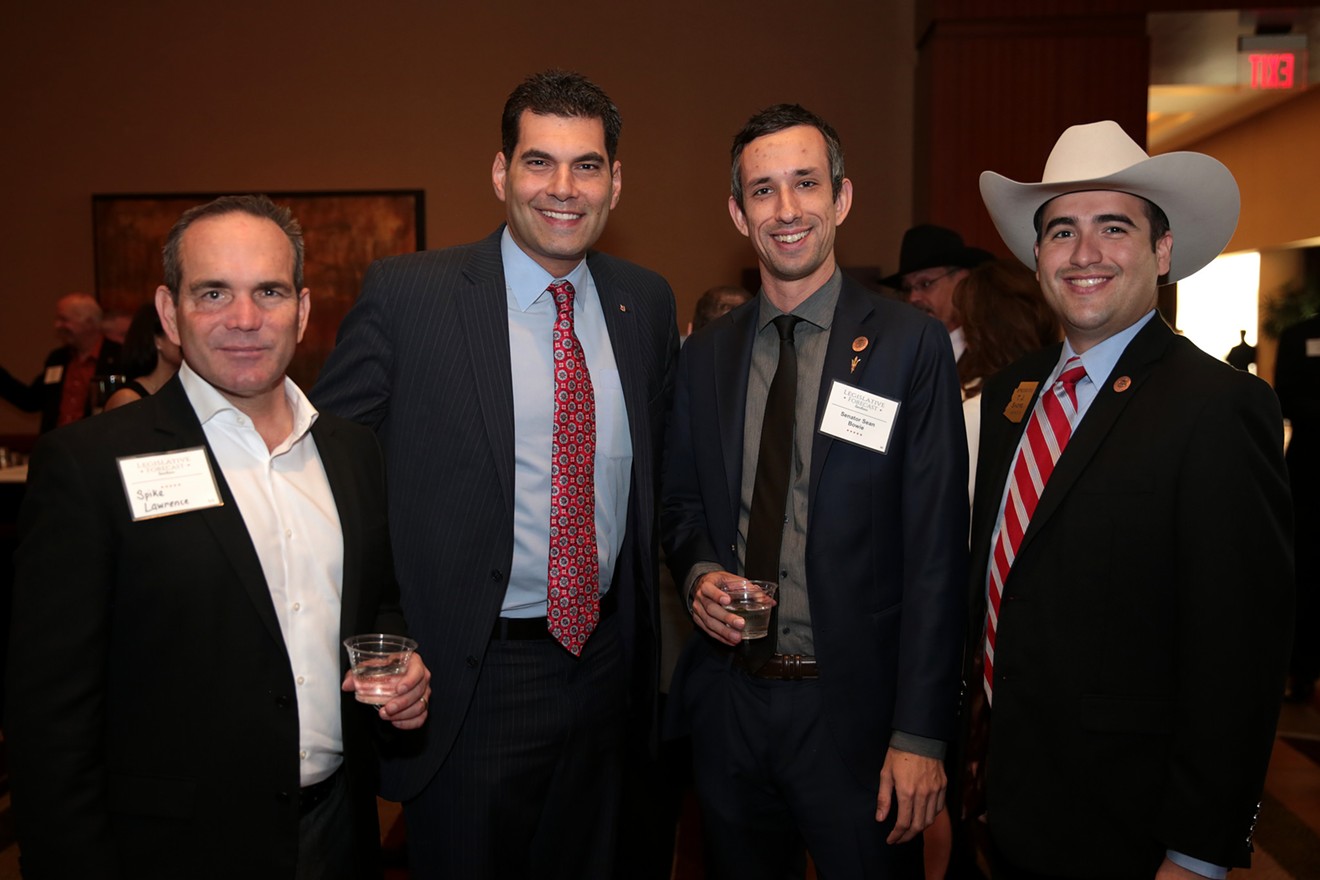 Rodney Glassman, second from left, at the 2018 Legislative Forecast Luncheon in Phoenix in January.