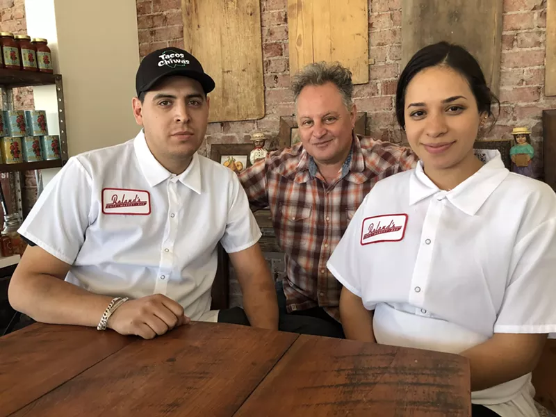 Image: Armando Hernandez, Chris Bianco, and Nadia Holguin.