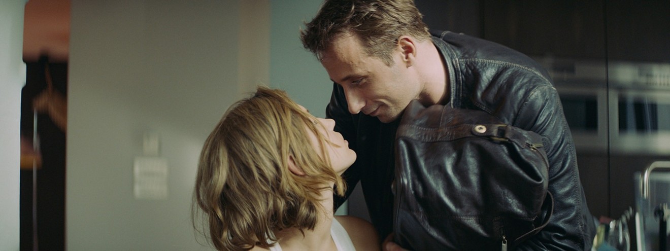 Matthias Schoenaerts (right) plays Gigi, a Flemish gangster who meets Bibi (Adele Exarchopoulos), a “cool girl” who can hang, doesn’t like frivolous things and can drive cars real fast in Michael R. Roskam’s Racer and the Jailbird.