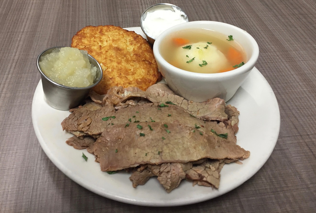 Celebrate the Jewish New Year with a brisket plate at Miracle Mile Deli.