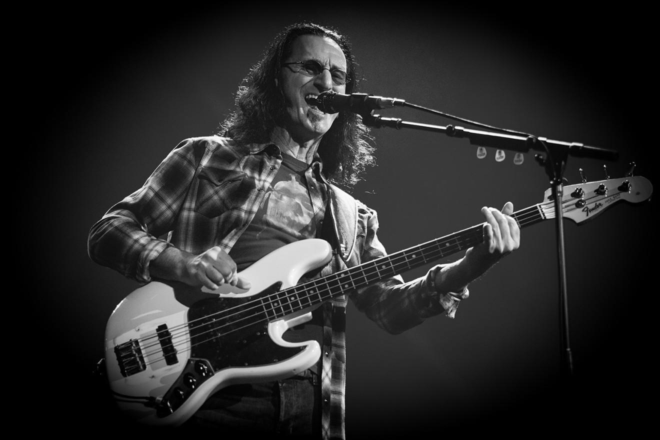 Geddy Lee of Rush at US Airways Center