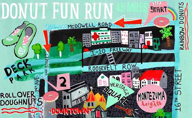 Image: Sarah Hurwitz's 4.8 Mile Phoenix Doughnut Fun Run