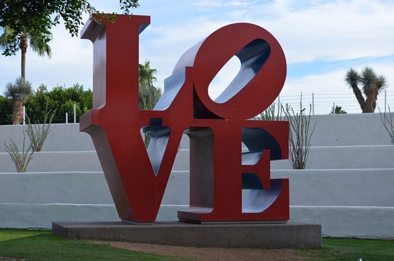 Robert Indiana's LOVE sculpture is on the move in Scottsdale.