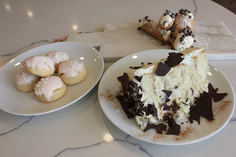 Image: Three of A Bakeshop's four Sicilian desserts
