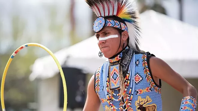 A Native American man.