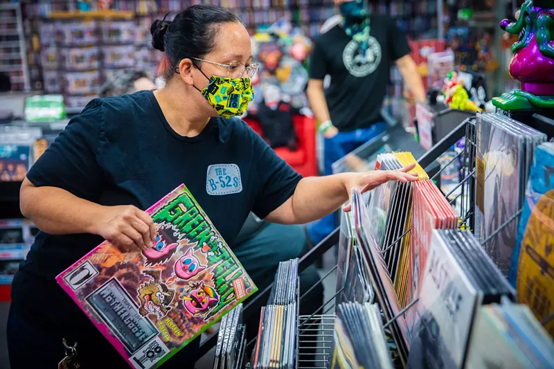 Image: Finding the best stuff at Asylum Records.