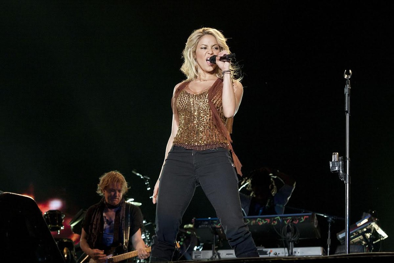 Shakira's concert during the Rock in Rio in Arganda del Rey on June 6, 2010 in Madrid.
