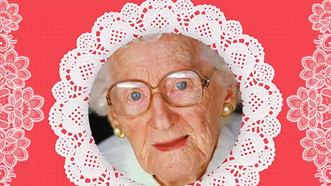 a photo of an old woman