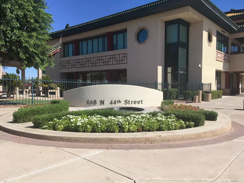 Image: Only the address was left visible at Chinese Cultural Center