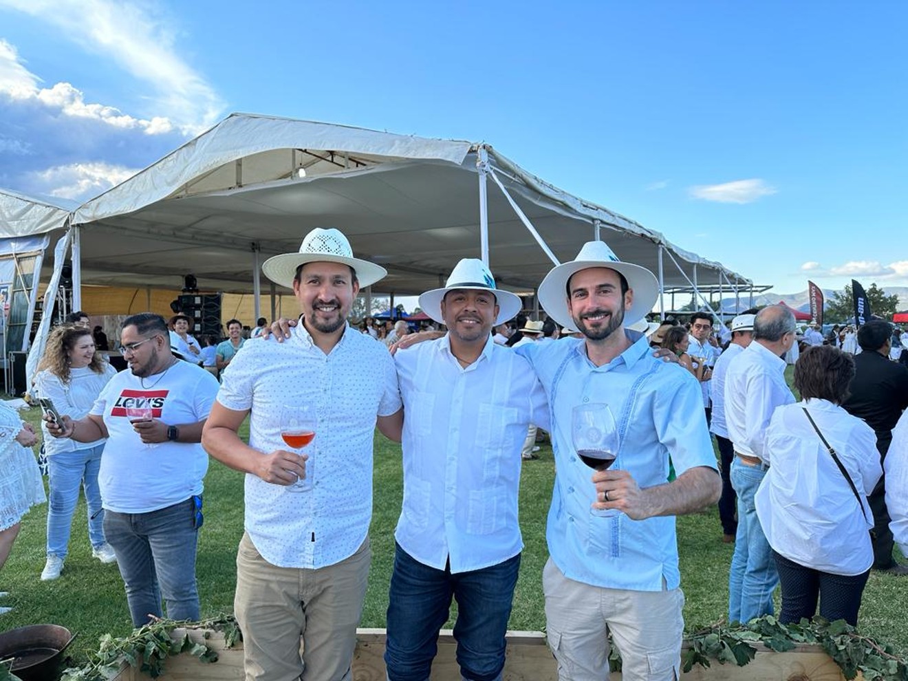 Abel Arriaga (right) began distributing mezcals in 2018. In May, he expanded his offerings to highlight Mexican wines.