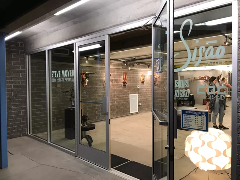 Image: Entrance to the new Sisao Gallery at Oasis on Grand.
