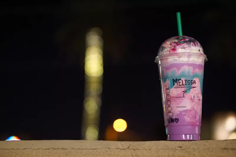 Image: The Unicorn Frappuccino. (Does not contain coffee. Or unicorns.)