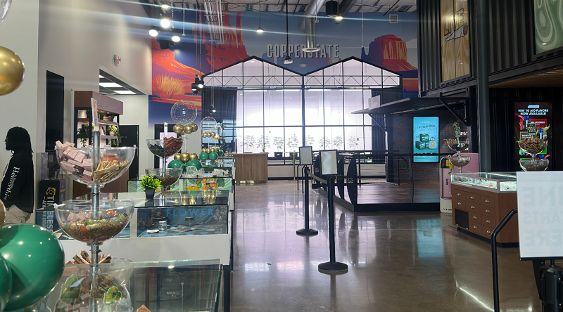 Image: the inside of sol flower's tempe location