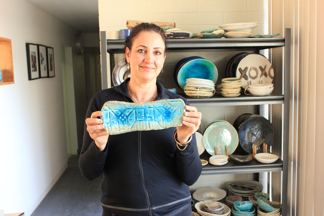 Christiane Barbato of Blue Door Ceramics.