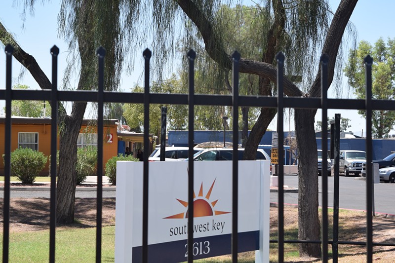 A shelter for immigrant children on Campbell Avenue in Phoenix run by the government contractor Southwest Key. An employee at the shelter was alleged to have pursued an inappropriate relationship with a minor in 2017, according to state records.