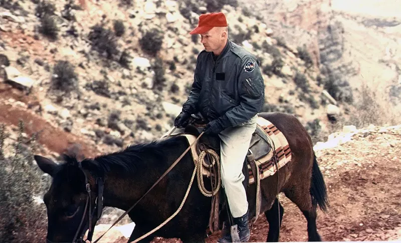 Image: Neil Armstrong rides a burro while training in the Grand Canyon in 1964.