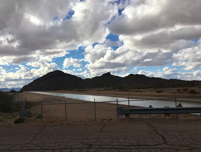 Image: The Central Arizona Project canal in the Harquahala Valley.