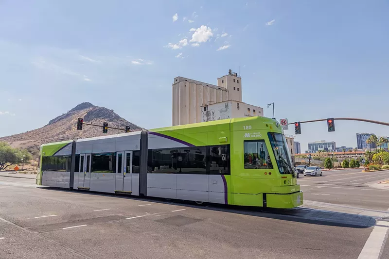 Image: The Tempe Streetcar debuted last May and travels through downtown and around ASU.