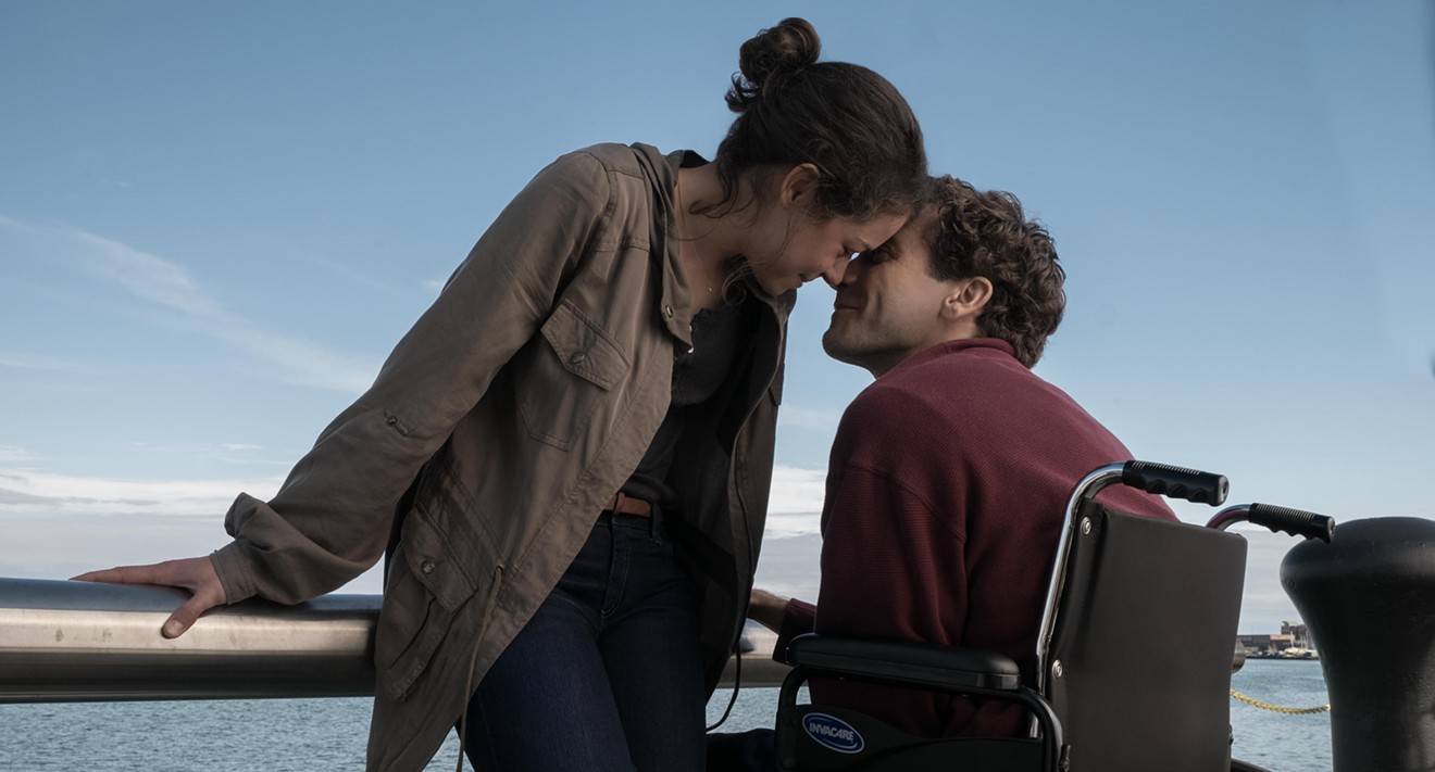 Tatiana Maslany (left) and Jake Gyllenhaal share several tense, troubling scenes playing a couple who grind through a cycle of breakups and makeups in Stronger.