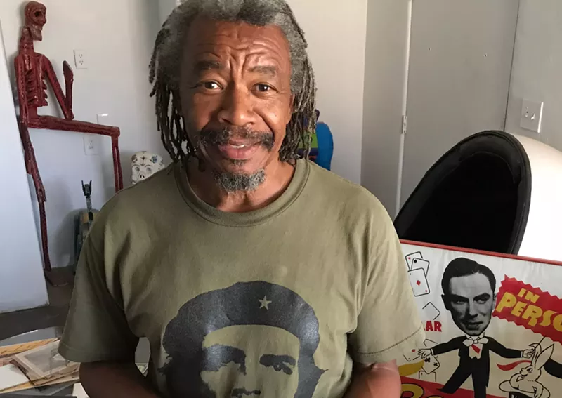 Image: Joe Willie Smith inside the front room of his home studio in Phoenix.