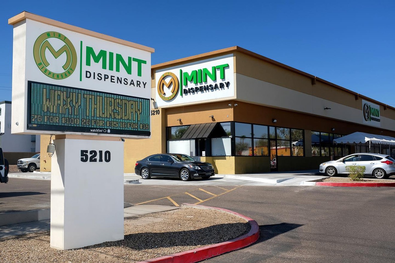 The Mint Cannabis is located at Baseline Road and Priest Drive.