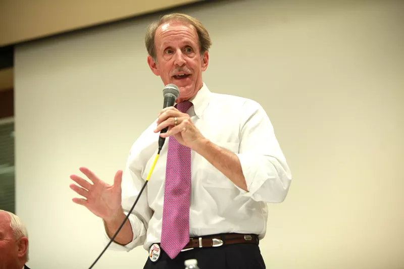 Image: Frank Riggs in 2014. The former California congressman, now running for Arizona schools superintendent, used an offensive racial term in a tweet.