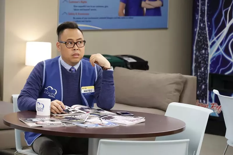 Image: On Superstore, Nico Santos plays Mateo Liwanag, a character who is not only defined by his Filipino heritage and undocumented status, but also whose storylines reflect real people’s lives.