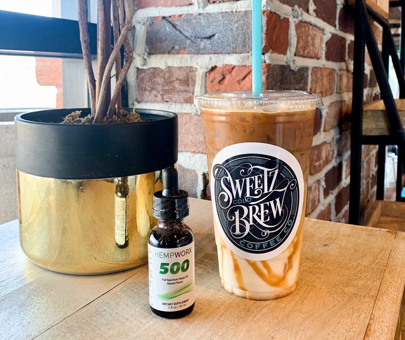 You can add CBD to any drink, or any thing, at Sweetz Cold Brew Coffee Co.