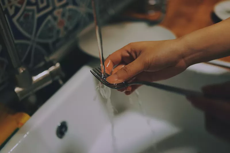 Image: Worried about kitchen waste? Water is part of that.