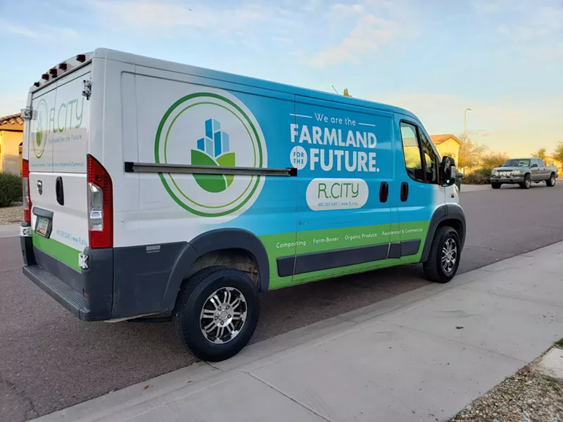 Image: The Valley's own R. City is a a food waste pickup service that uses your food waste and compostables for to rejuvenate farmland in south Phoenix.