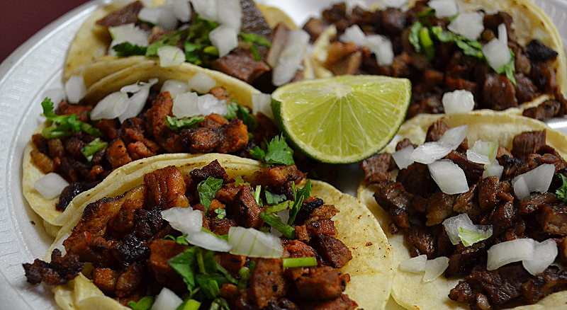 Image: Tacos always come on fresh corn tortillas at this tiny Avondale taquería, which is also home to a small tortilla-making facility.